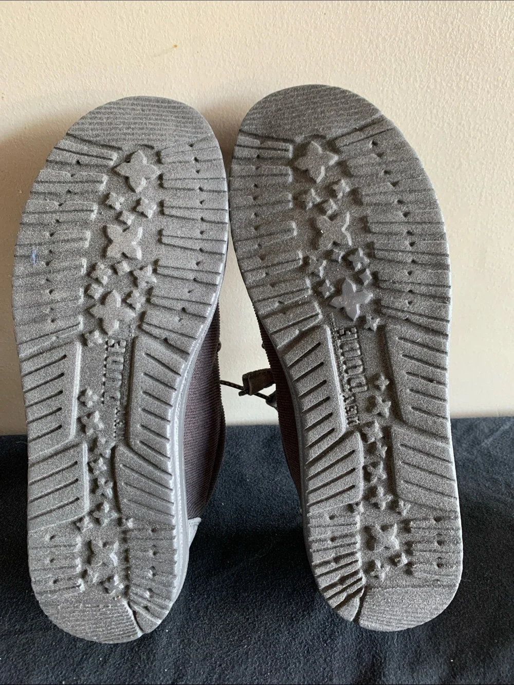 Hey Dude Wally Corduroy Shadow Grey Slip-On Loafers